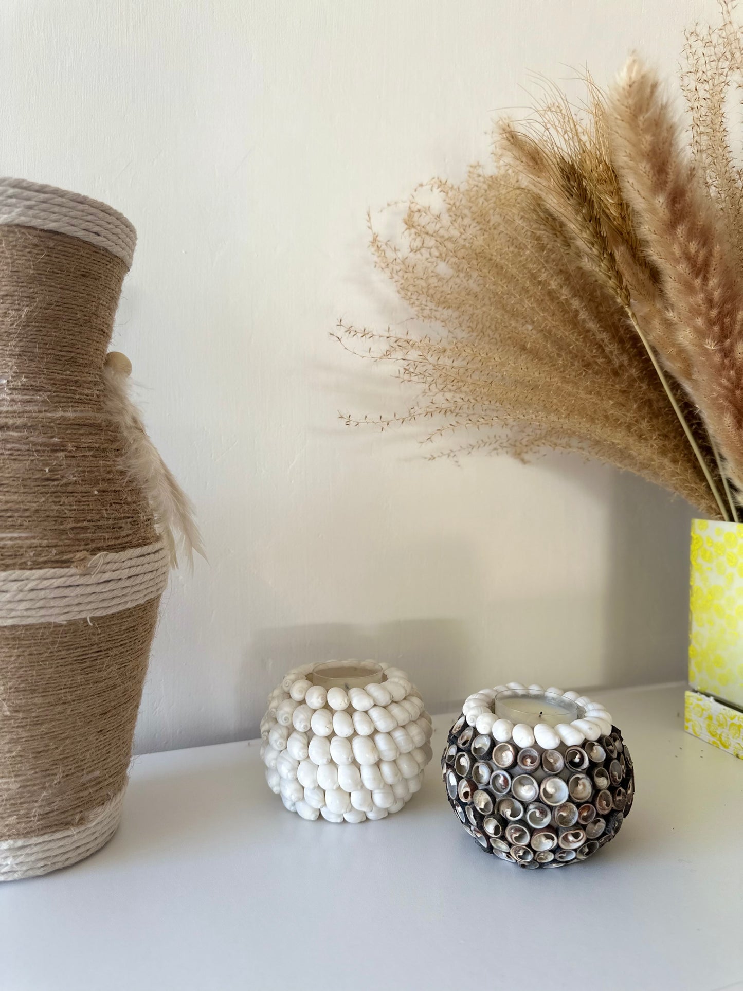 Dark Spiral Shell Tealight Holder
