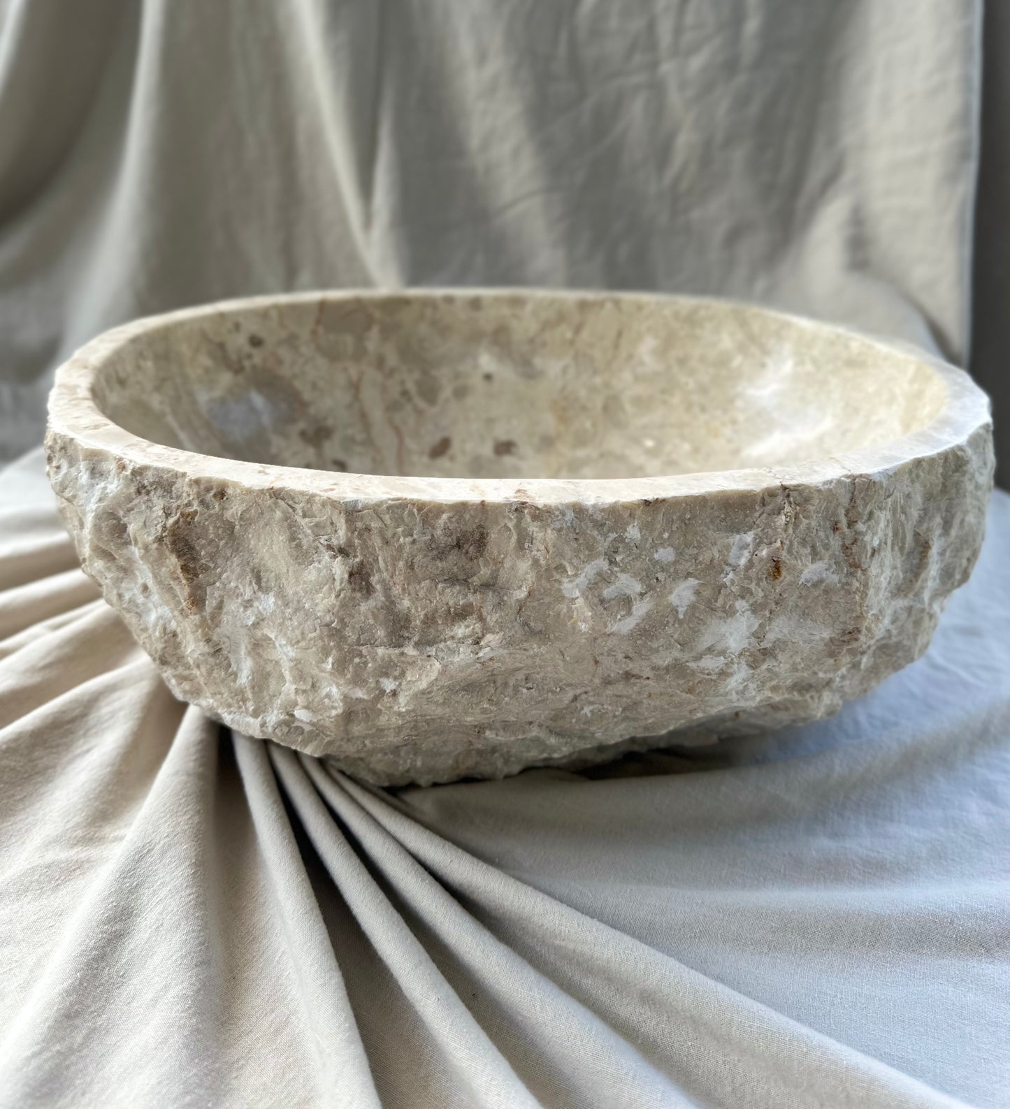 Beige Oval Sink