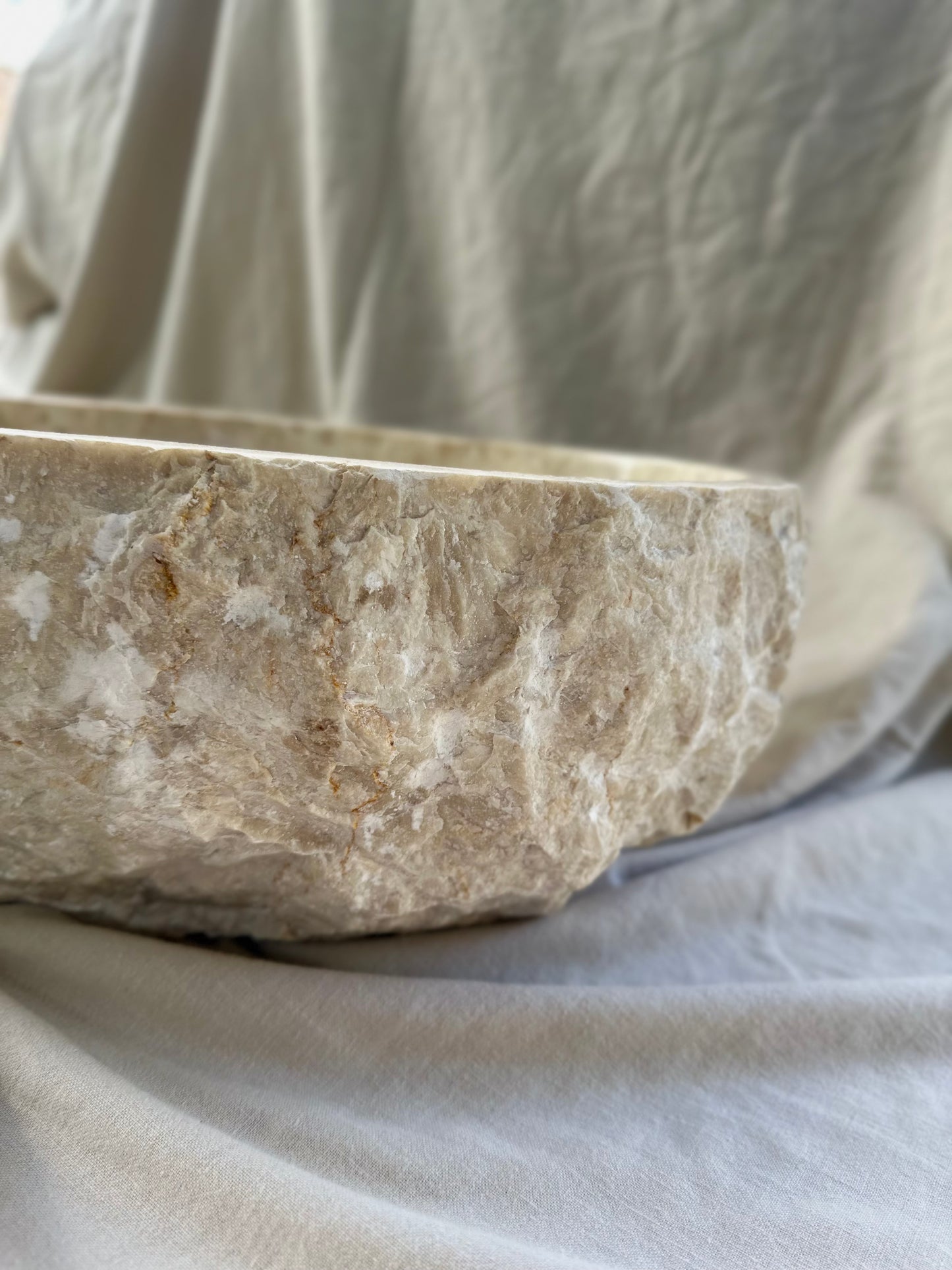 Beige Oval Sink