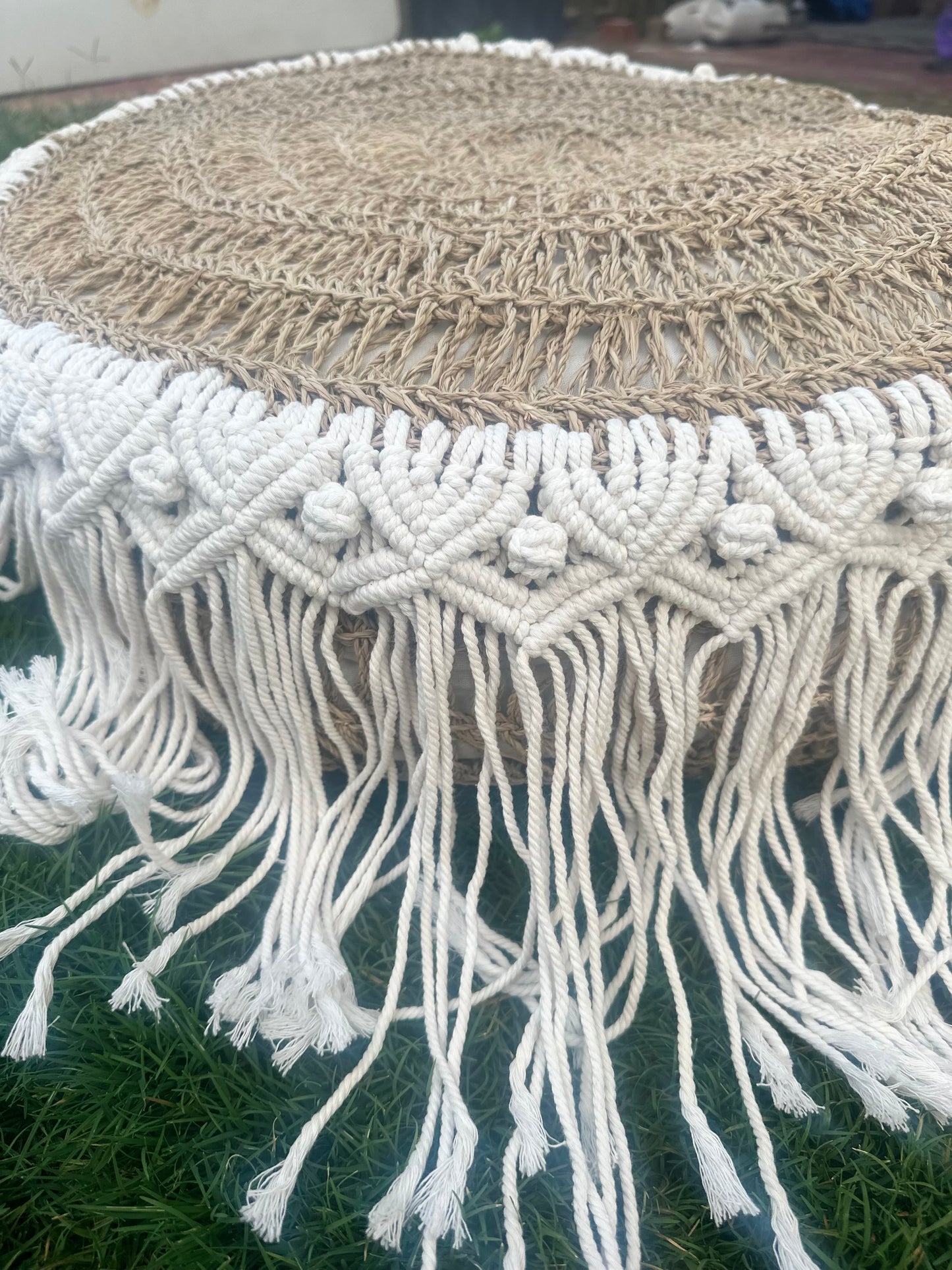 Handmade Macrame Puff