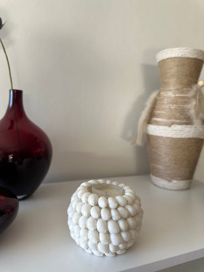 White Shell Tealight Holder
