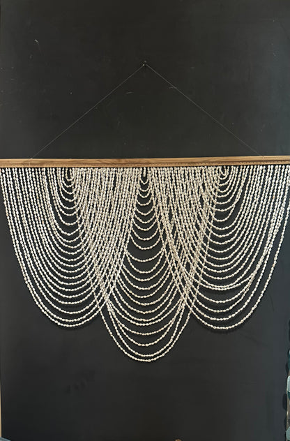 Handcrafted Coastal Seashell Wall Hanging