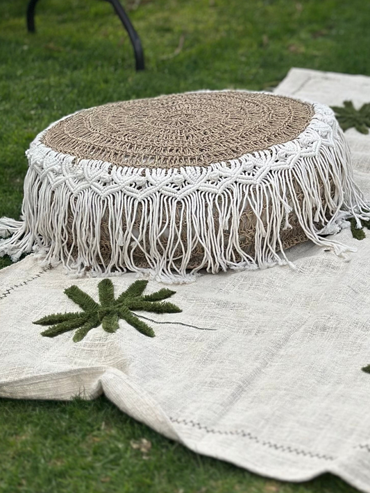 Handmade Macrame Puff