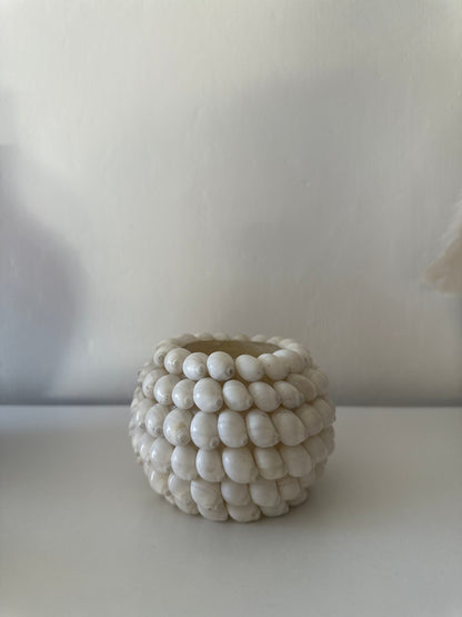 White Shell Tealight Holder