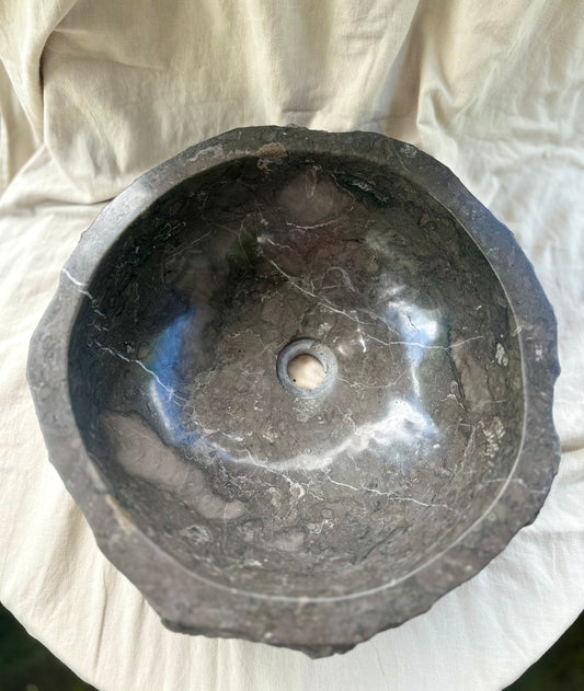 Dark Grey Marble Sink