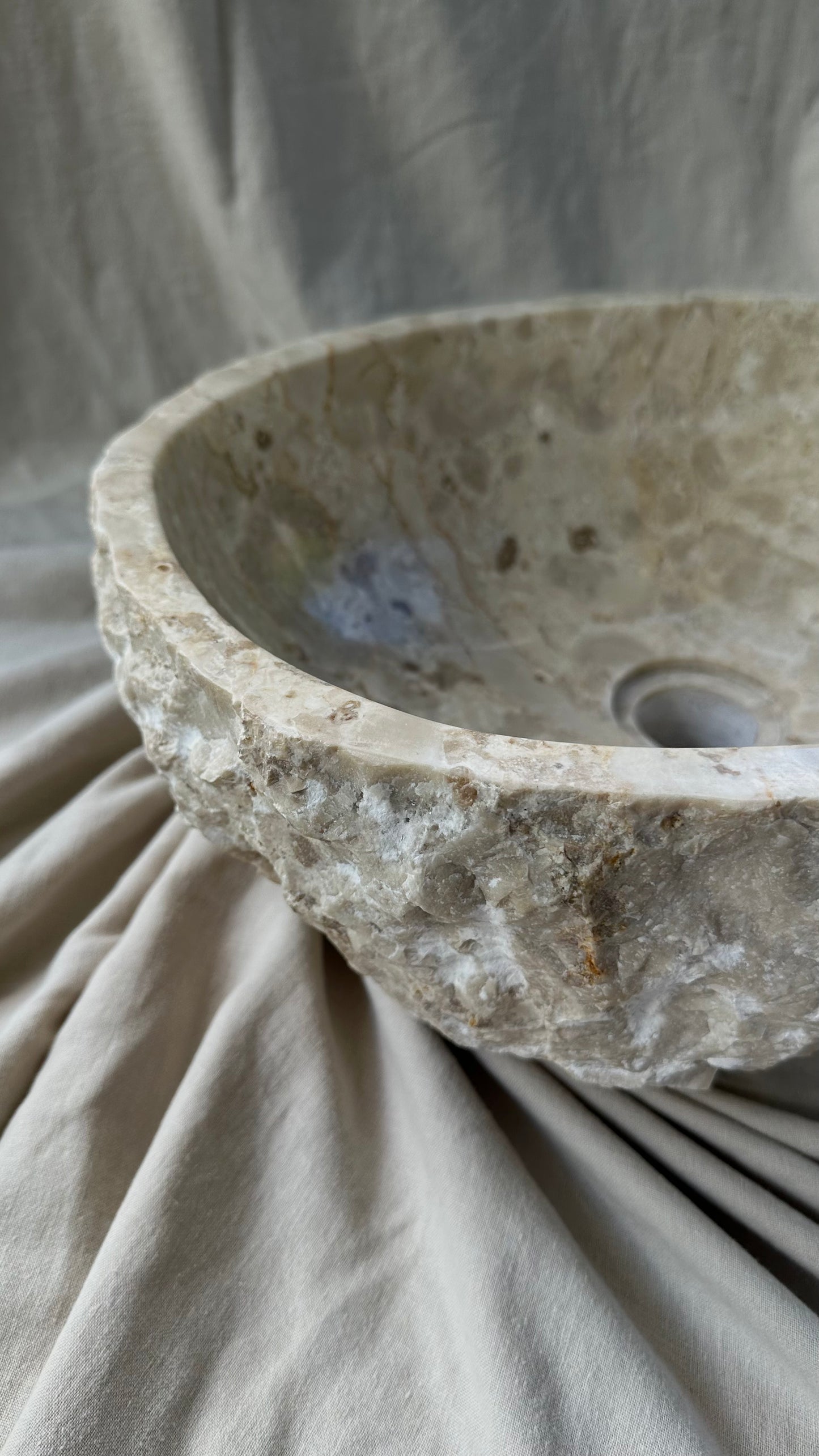 Beige Oval Sink