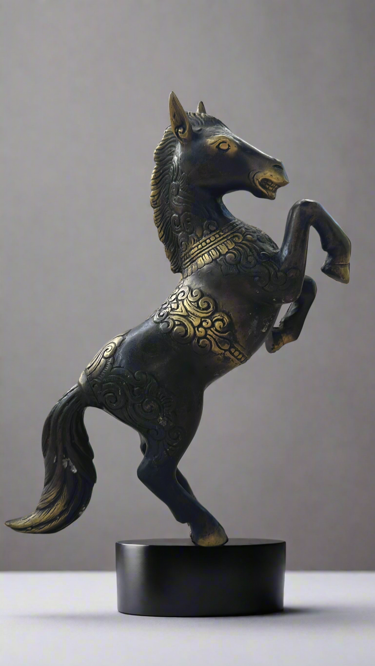 Handcrafted Bronze Horse Figurine