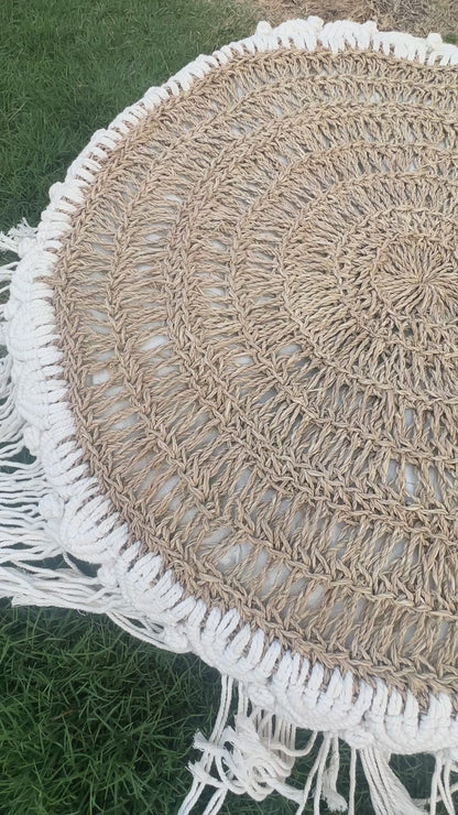 Handmade Macrame Puff