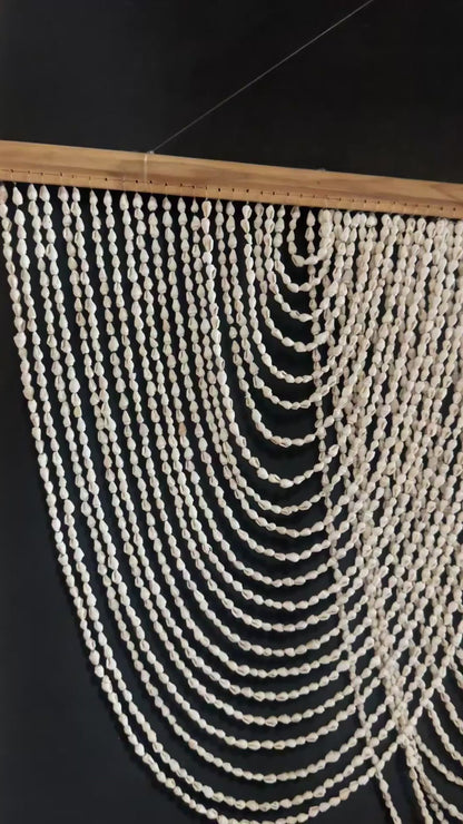 Handcrafted Coastal Seashell Wall Hanging